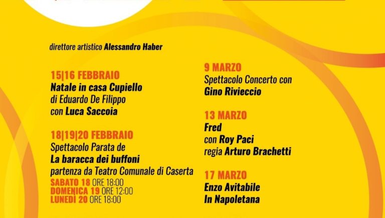 Caserta, Parte “Comunalia” la rassegna di musica e teatro del Comune diretta da Alessandro Haber