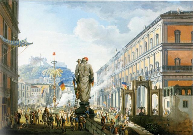 Restaurata la Fontana del Gigante sul lungomare di Napoli