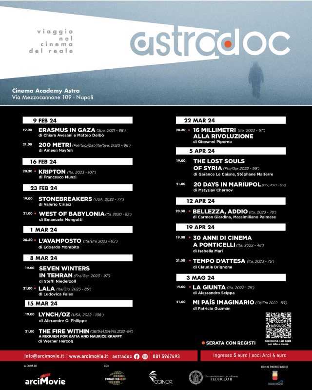AstraDoc, viaggio nel cinema del reale: i grandi film al Cinema Astra di Napoli a 5 € AstraDoc, viaggio nel cinema del reale: i grandi film al Cinema Astra di Napoli a 5 €