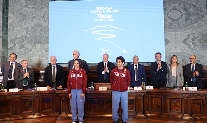 Presentati i Campionati europei giovanili di scherma Presentati i Campionati europei giovanili di scherma