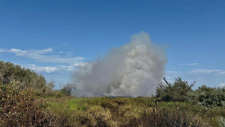 Castel Volturno: incendio devasta Baia Verde e minaccia l’Oasi dei Variconi