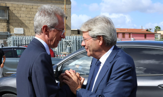 La visita del Commissario europeo Paolo Gentiloni in alcuni siti oggetto di finanziamenti PNRR
