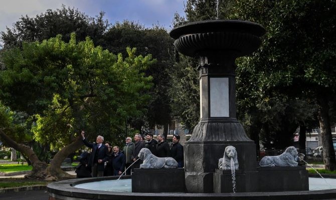 Inaugurata la Fontana degli Incanti a Posillipo