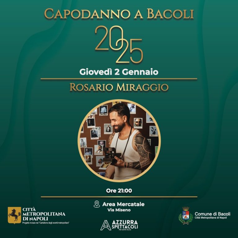 Rosario Miraggio in un concerto gratuito a Bacoli