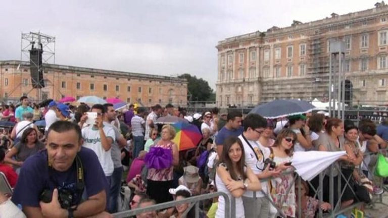 Quando papa Bergoglio nel 2014 fece visita a Caserta al suo amico Giovanni Traettino