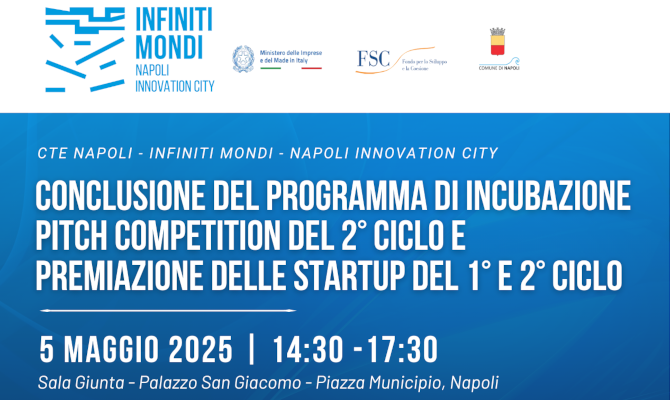 Pitch Competition e premiazione delle startup del progetto CTE Infiniti Mondi