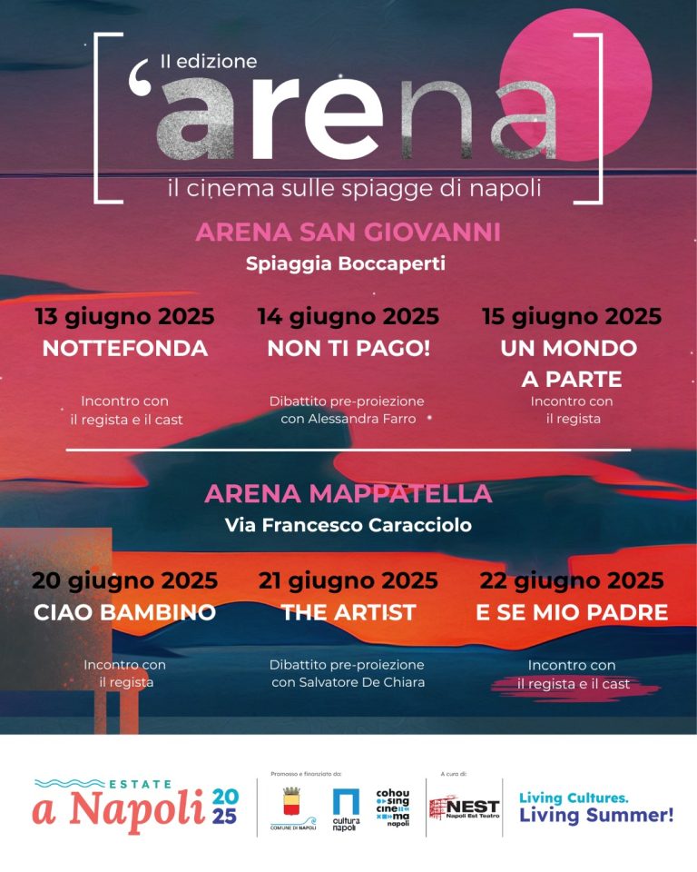 Cinema Gratis sulle Spiagge di Napoli: Torna “Arena” con Film e Ospiti Speciali