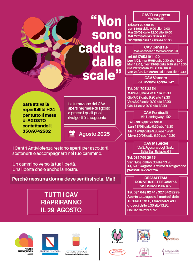 Turnazione CAV – Mese di Agosto 2025 Turnazione CAV – Mese di Agosto 2025