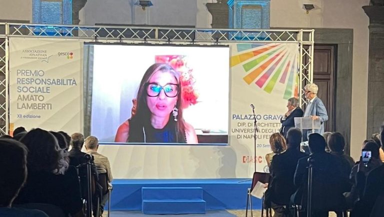 Il Premio Lamberti a Francesca Albanese: “In piazza per la Palestina”